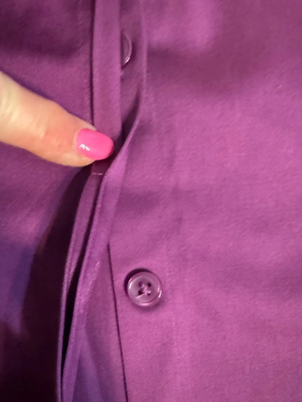 Van Heusen Studio NWT Wood Violet Stretch Shirt size Medium - Picture 7 of 8